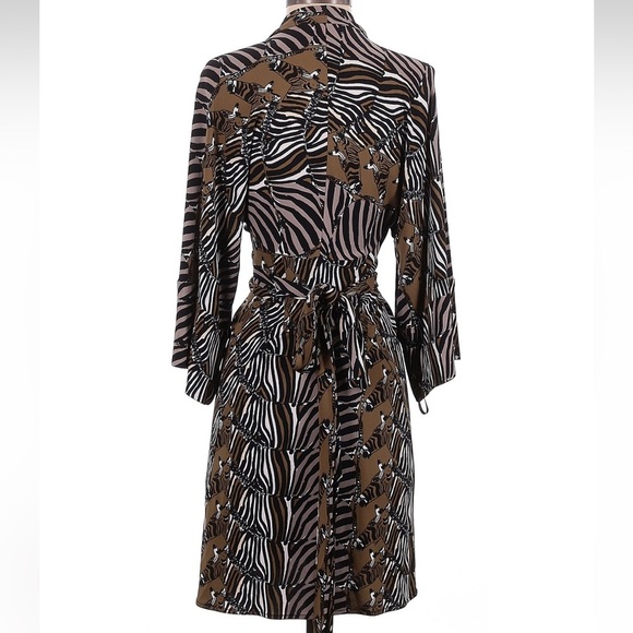 BANANA REPUBLIC Issa London Collection Zebra Kimono Dress Size 0 Limited Edition - Picture 3 of 8